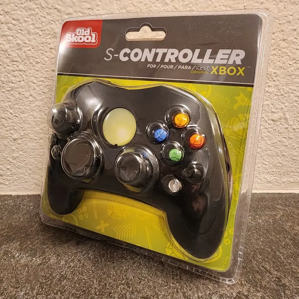 Xbox Controller Gamepad Type-S, Black (NEW) - Microsoft - Old Skool
